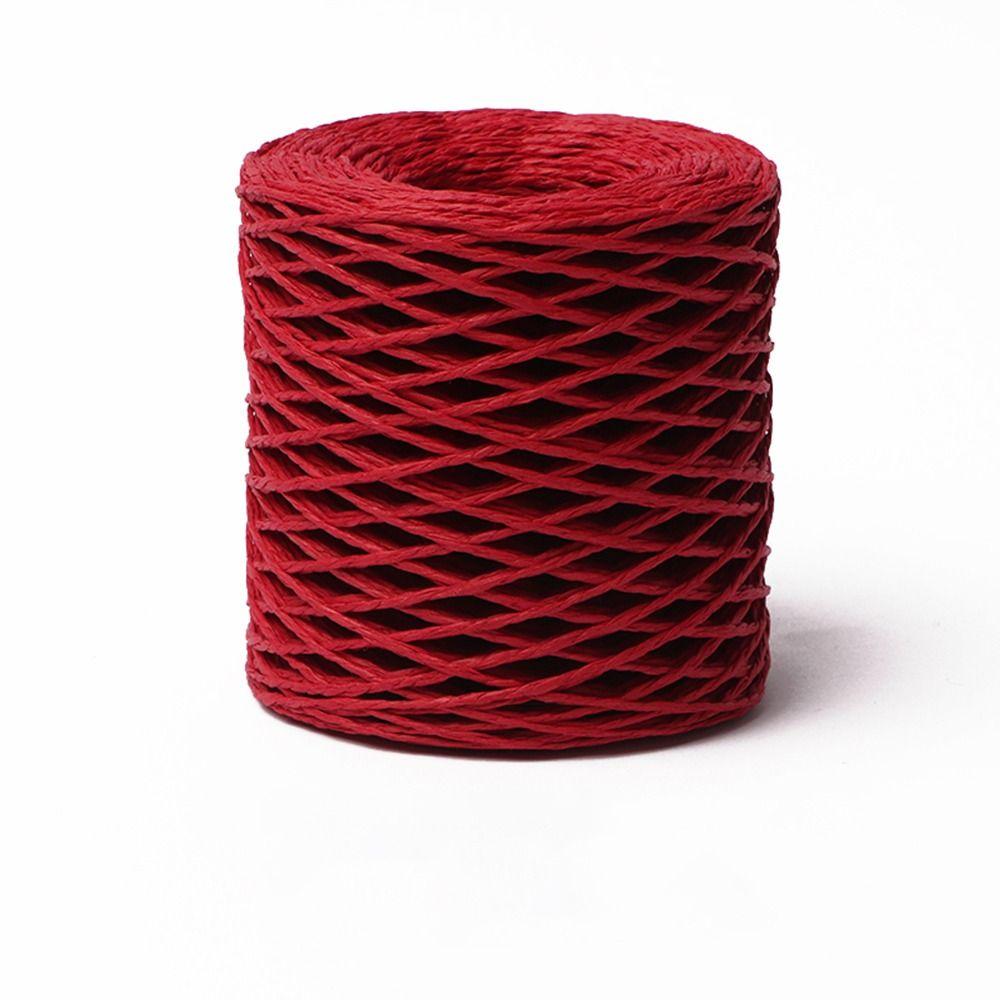 150 м Рафия Соломенная Бумажная Пряжа Рафия Лента для Упаковки Подарков Упаковочный Пояс Веревка Солнечная Шляпа