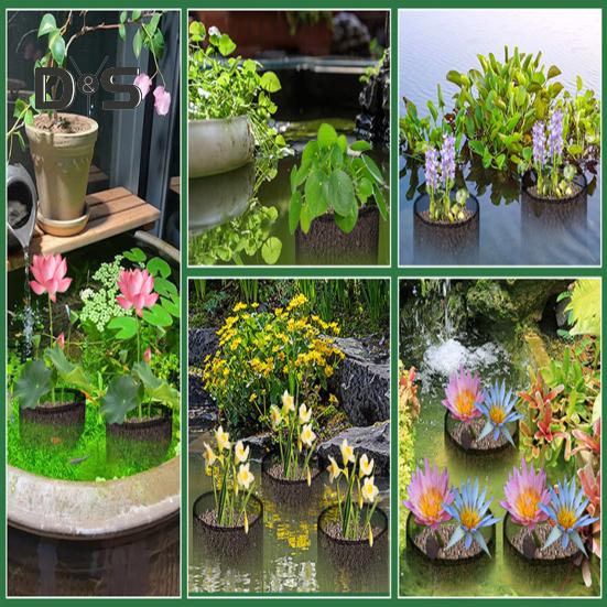 4 шт., водные мешки для посадки, многоразовые воздухопроницаемые кашпо для пруда, сетчатый водный садовый пруд, горшок для растений, горшки для лилий для болотных и наземных растений