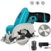 1200rpm 3 Inch Brushless Electric Circular Saw 27mm Depth Adjustable Woodworking Power Tool Portable Wood Board Cutting Machine