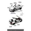 1/32 Benz SLR 722S Roadster Speedster Сплав Литье под давлением Модель Автомобиля Коллекция Хобби Декор Домашний Орнамент Подарок на День Рождения с Парнем