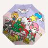 1pc Merry Christmas Hello Kitty and Friends Automatic Opening and Closing Umbrella, Lightweight 3-Fold, With Cute Cartoon Characters, Suitable for Hom