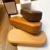 Fashion Large Capacity Waterproof Glasses Box Wood Grain Glasses Holder Eyeglasses Case