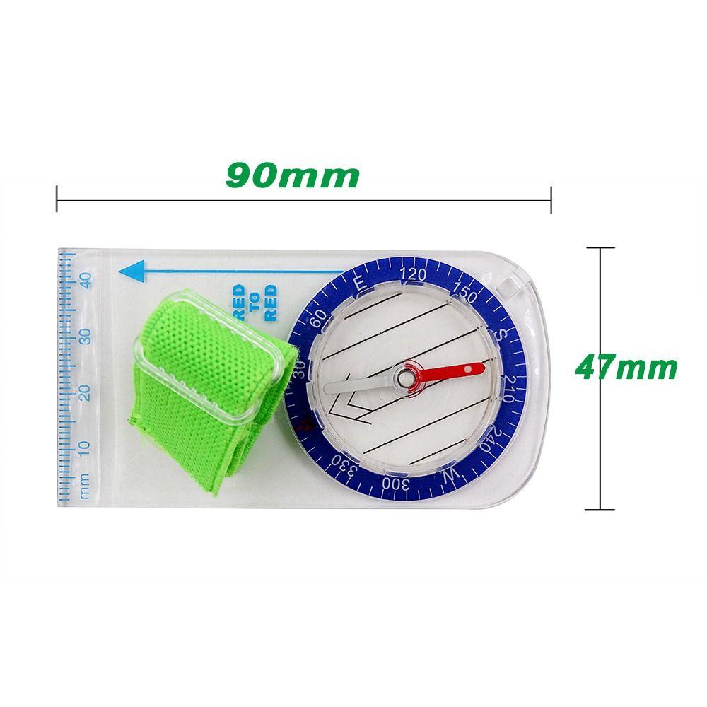 Scale Ruler Orienteering Thumb Compass Outdoor Navigation Compass Map Reading Scouts Compass Ruler