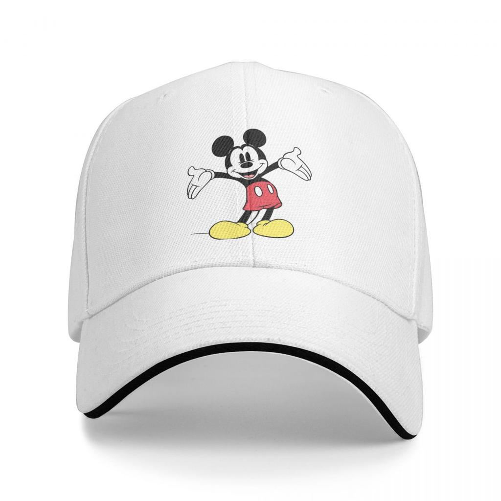 Unisex Mickey And Minnie Wedding Kiss Hearts Trucker Hat Retro Versatile Baseball Cap Fit All Size
