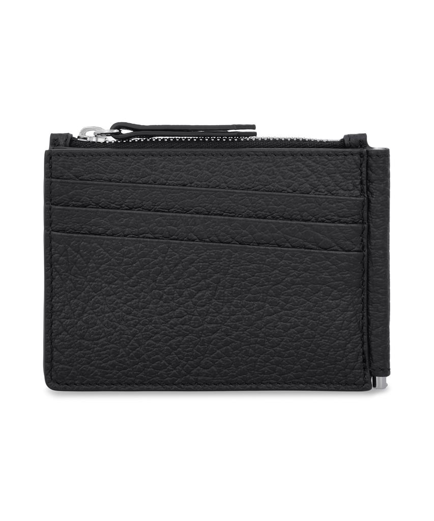 Maison Margiela 4-Stitch Slim 2-Pincer Money Clip Wallet - Black / Sa1Ui0050P4455T8013