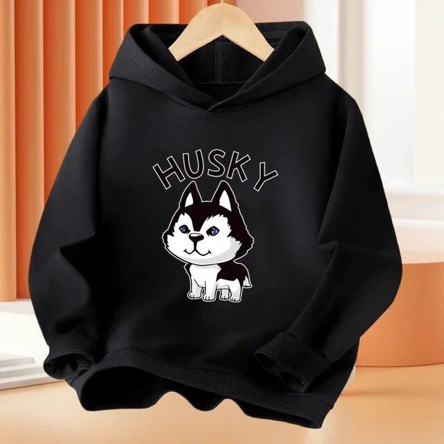 Детские толстовки с забавным милым котом и принтом животных, пальто с капюшоном, модная спортивная одежда на весну и осень для мальчиков и девочек