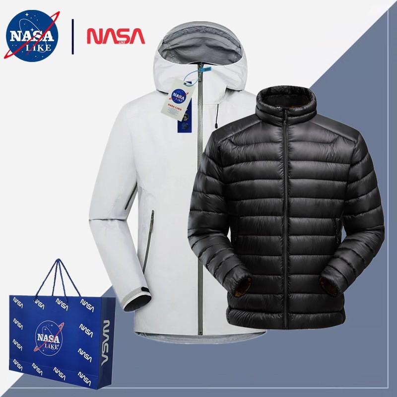 LT Series Unisex Outdoor 2-in-1 Jacket With Duck Down Liner Hiking Skiing Camping