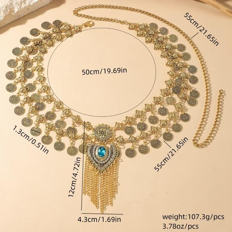Богемная индийская этническая стильная exaggerated waist chain с кисточками Мэй, модные аксессуары для одежды, атмосфера