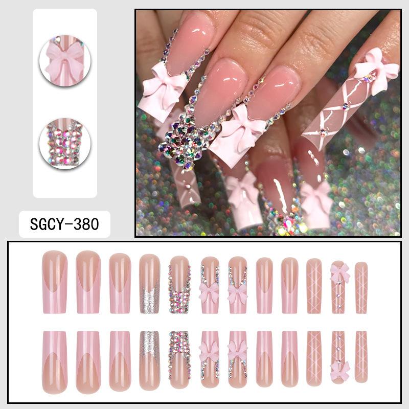 O7 Маникюрный ноготь, длинный, носимый, летний, усовершенствованный, носимый, накладной, ноготь