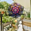 10 Inch Metal Wind Spinner Lotus Mandala Design 360 Degree Rotating for Garden Patio Balcony Decor Outdoor Indoor Hanging Art