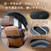 Leather Car Tissue Case, Magnetic Closure, Metal Throat Blocking, Headrest/Sun Visor, Interior Felt Design,