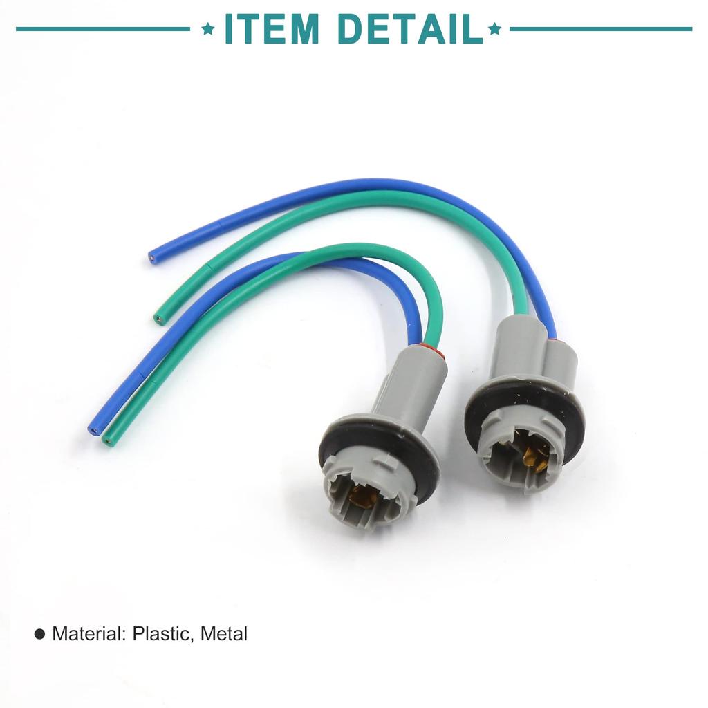 ACROPIX Автомобильный светодиодный свет Жгут проводов Разъем гнездо Универсальный T10 W5W Серый 2 шт.