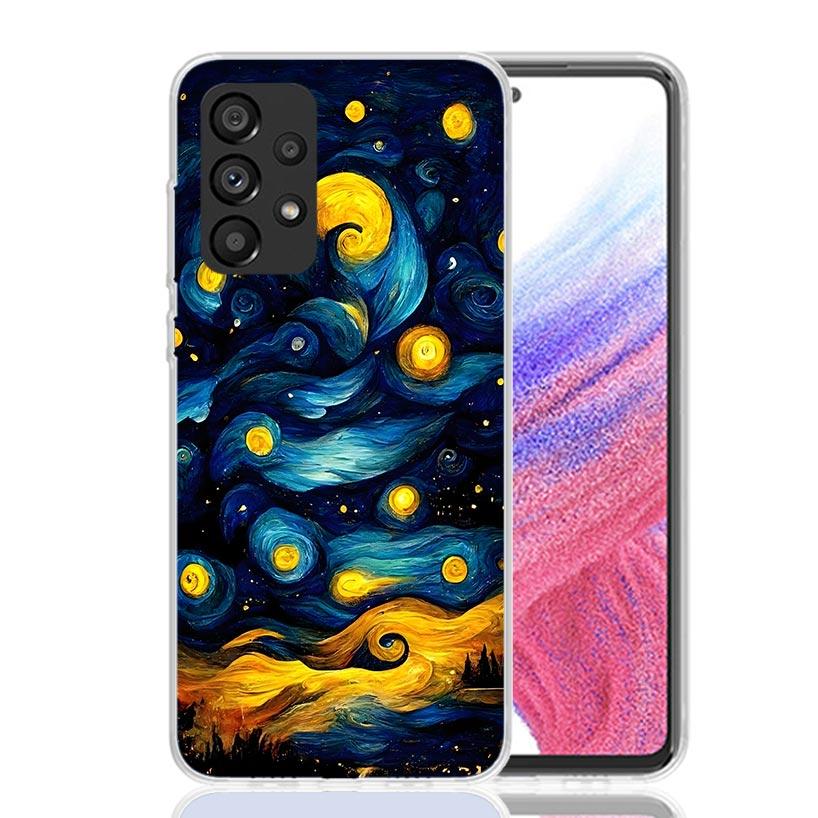 Чехол для телефона «Звездная ночь» Ван Гога для Samsung Galaxy A17 A16 A14 A15 A13 A57 A56 A54 A55 A53 A37 A36 A34 A35 A33 A26 A24 A25