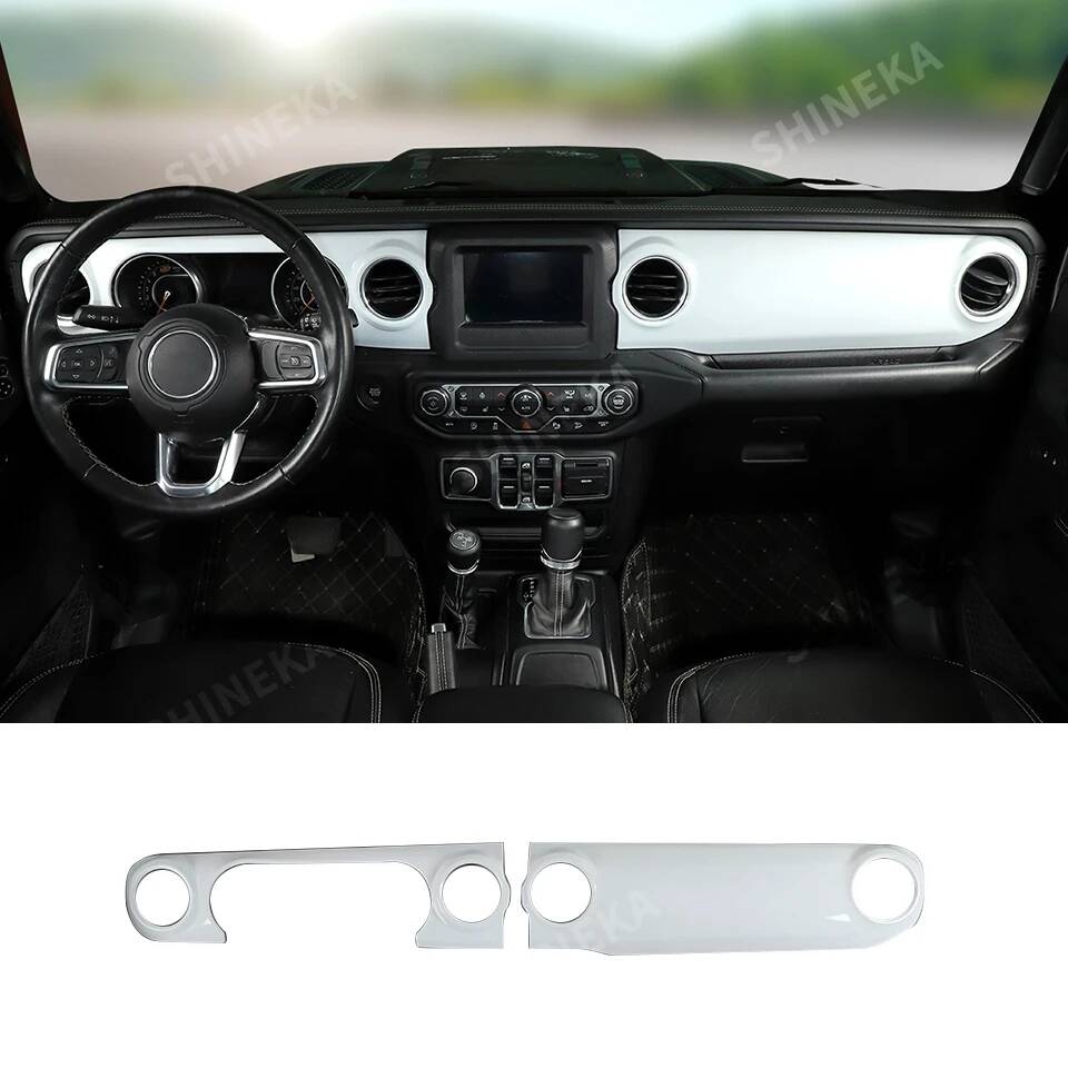 SHINEKA Car Center Console Decoration Cover for Jeep Wrangler JL 2018-2023/for Jeep Gladiator JT 2018-2023 Interior Accessories