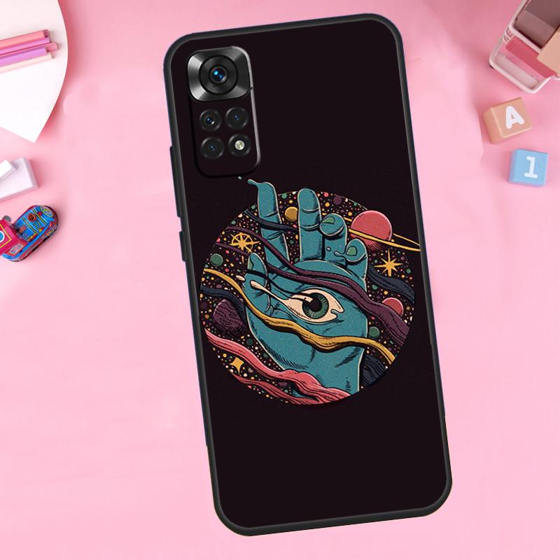 Руки с глазами Для Xiaomi Redmi Note 14 10 11 12 13 15 Pro Plus Чехол для телефона Для Redmi 15 15C 14C 12C 10C 13C
