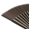 Folding Pure Bamboo Set of Two Fan for Women [KYOETSU] [Kyoetsu] Fan, Silk, Plain, Two-tone Black, (fan, Bag) (15)