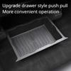Underseat Storage Box for Tesla Model X 2018-2023 Car Drawer TPE Hidden Drawer Type Storage Organizer Car Interior Accessories