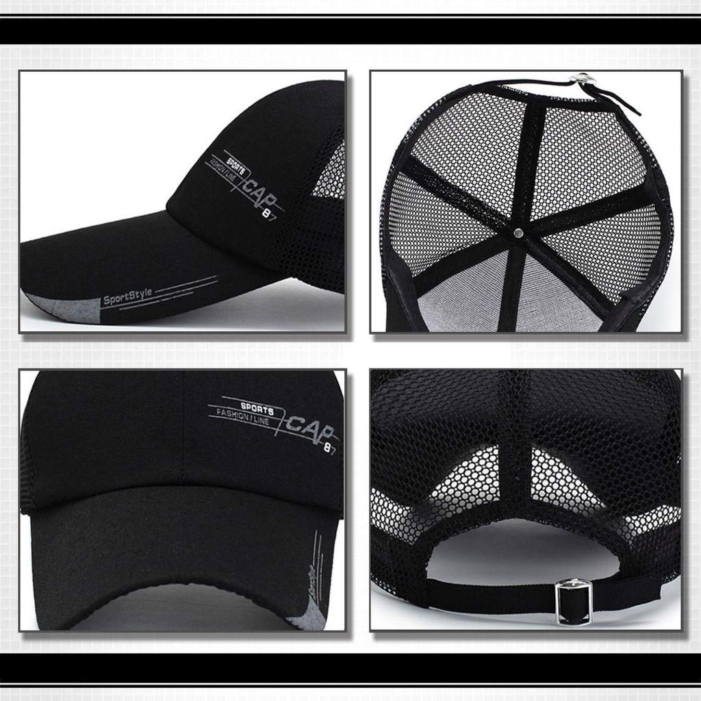 WHITE FANG Шляпа Сетка Спортивная Кепка Длинный Козырек Широкий Козырек Логотип Гольф Бег CA212 Мужская (01 Военно-морской флот)