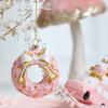 Pink Christmas Hanging Decoration Wreath Car Gift Box Xmas Ornament Ball Shopwindow Party Supplies Christmas Tree Ornament