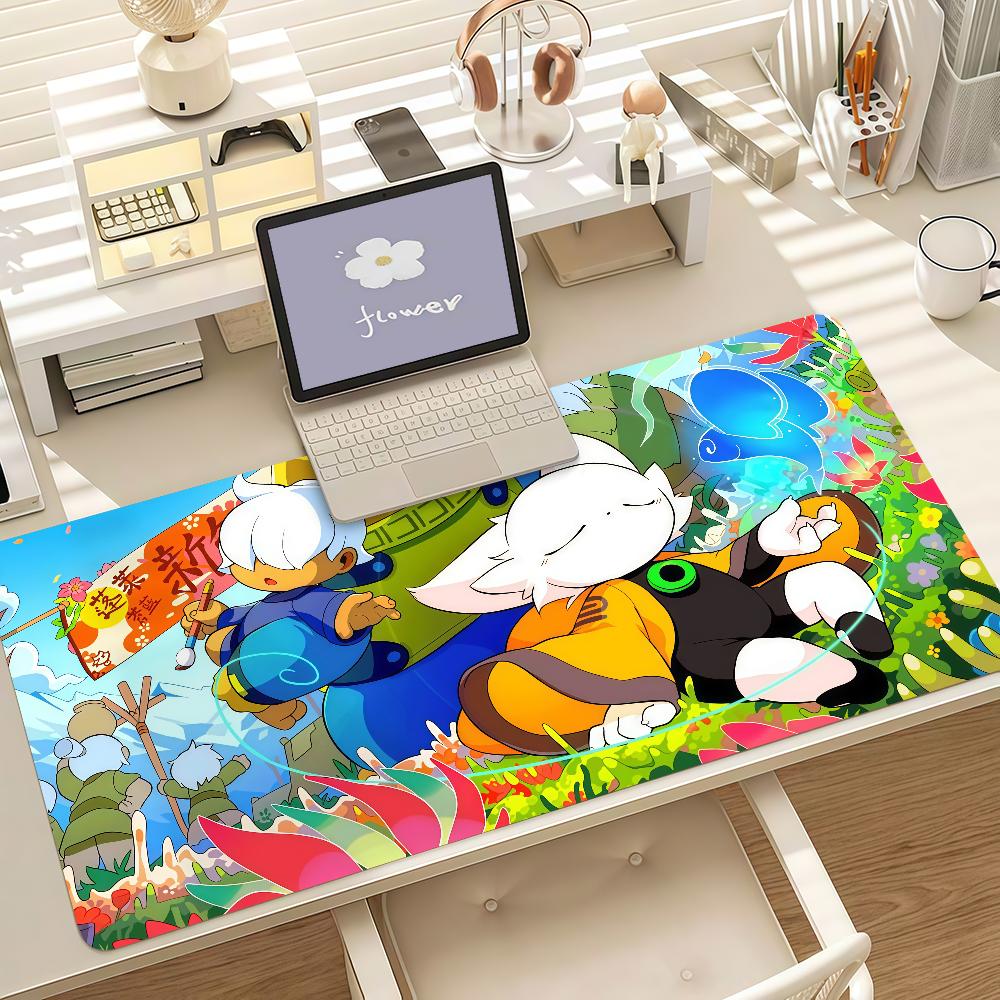 Game N-Nine S-Sols Mouse Pad Anti Slip Rubber Edge Locked Thickened Laptop Gaming Desk Mat