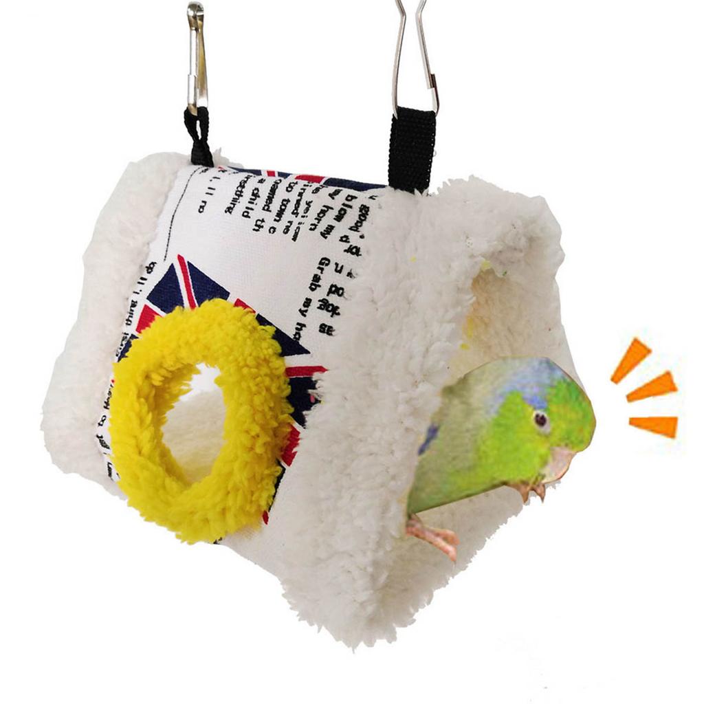 Small Animals Warm Hut Sleeping Hanging Cave Parrot Toy Tent Hammock Bird Bed