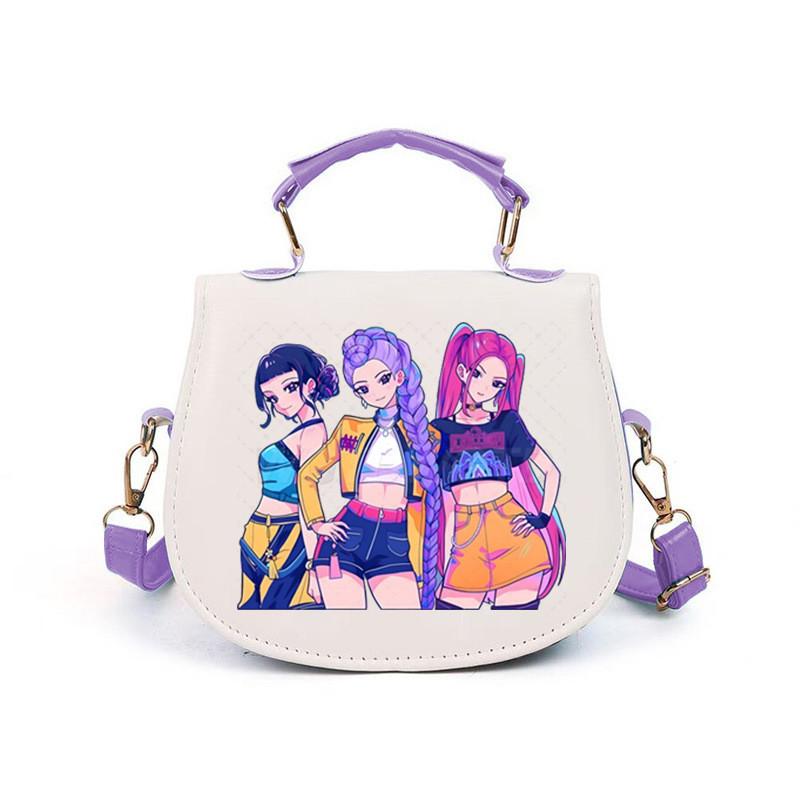 Girls Kpop Hunters Derpy Rumi Zoey Mira Printed Student Kids Casual Shoulder Crossbody Bags