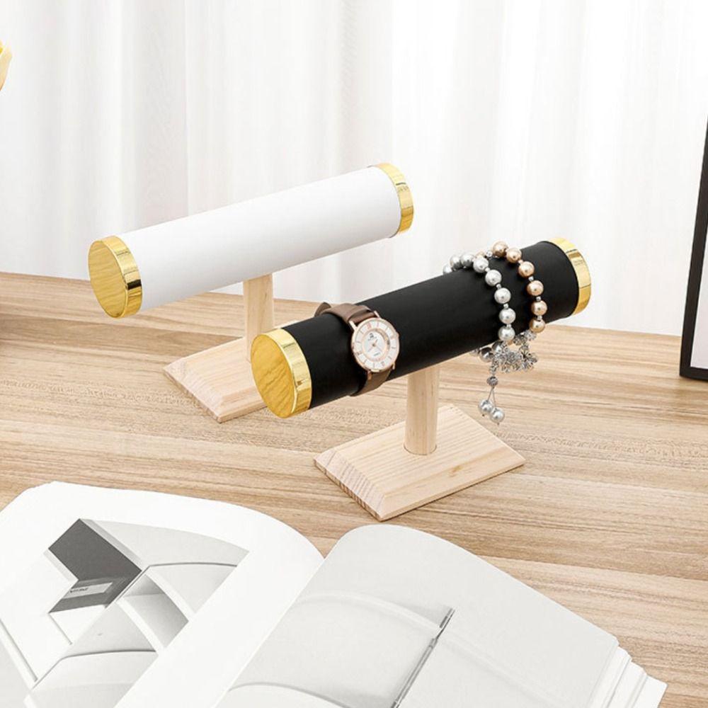 Metal Cover Jewelry Display Rack Solid Wood Watch Holder High Quality Jewelry Organizer