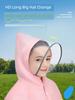 2026 New Model Children's Raincoat, Storm-Proof, Breathable for Girls in Summer, Kindergarten-Specific, with Backpack Space, Long Style