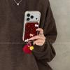 Чехол для телефона в стиле Нового года Дракона для Apple 17 Pro с ремешком; Ударопрочный и грязеотталкивающий; Дизайн с золотой фольгой
