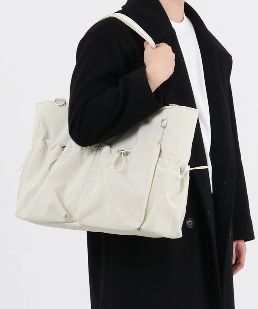 Cozycomma 17-Pocket Nylon Peddler Bag_Cozy Bag [Ivory]