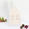 Wood Craft Eco-friendly Unique Design No Glitch Nordic Style Miniature Christmas Decor Good Texture Small House Wooden Craft Household Supply