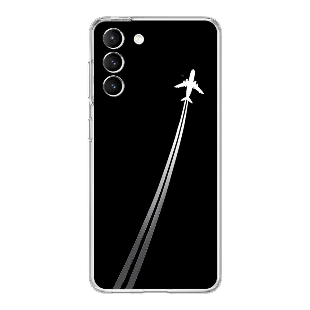 Чехол для телефона Samsung Galaxy S25 S24 S23 FE S22 Ultra S20 S21 5G S10 S9 Plus S10E S8 Мягкий прозрачный чехол Премиум с рисунком самолета
