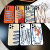 Чехол для телефона с рисунком рыбы-сардины для iPhone 17,16,15,14,13,12,11 Plus,Pro Max,XS,Мягкий силиконовый черный чехол