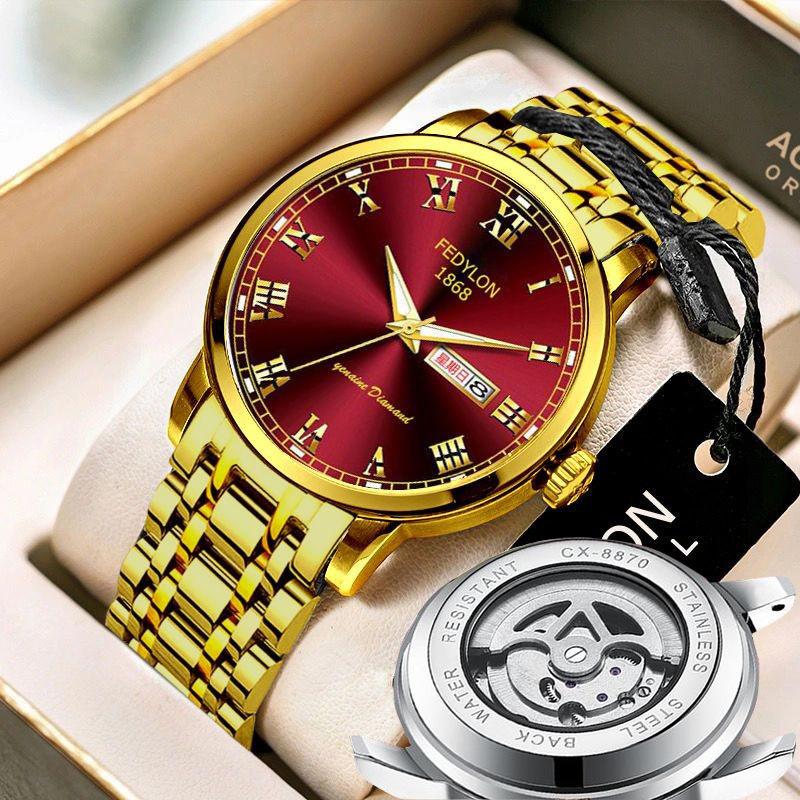 Новые мужские часы полностью автоматические немеханические часы с календарем и турбийоном водонепроницаемые светящиеся модные студенческие мужские часы