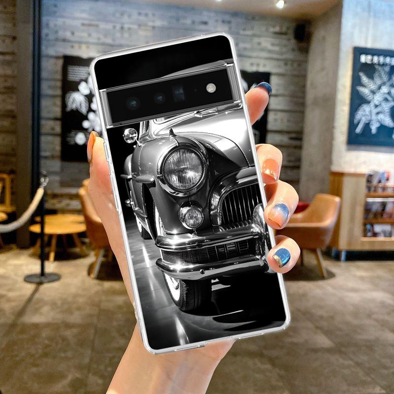 Для Google Pixel 10 Pro Прозрачный Чехол для Телефона Pixel 9 Pro XL Pixel 8 Pro 9A 8A 7A 7 6A 6 Pro Мягкий ТПУ Чехол Черный Белый Авто