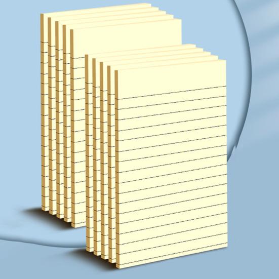 Эстетический липкий блокнот из 6 шт. с линиями для повышения производительности. Широко используемый портативный нейтральный блокнот в стиле бохо.