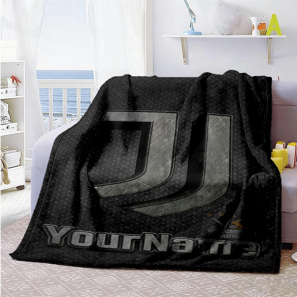 Juventus Customize Your Name Blanket Throw Customizable Blanket Soft & Cozy Versatile for Office Picnics Office Chair Nap Four Seasons Universal