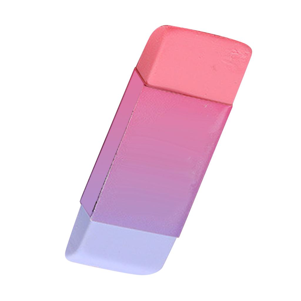 Dual Color Bevel Eraser Students Artists Large Size Block Rubber Eraser for School and Office 80x28mm Dual Color BevelMakeup