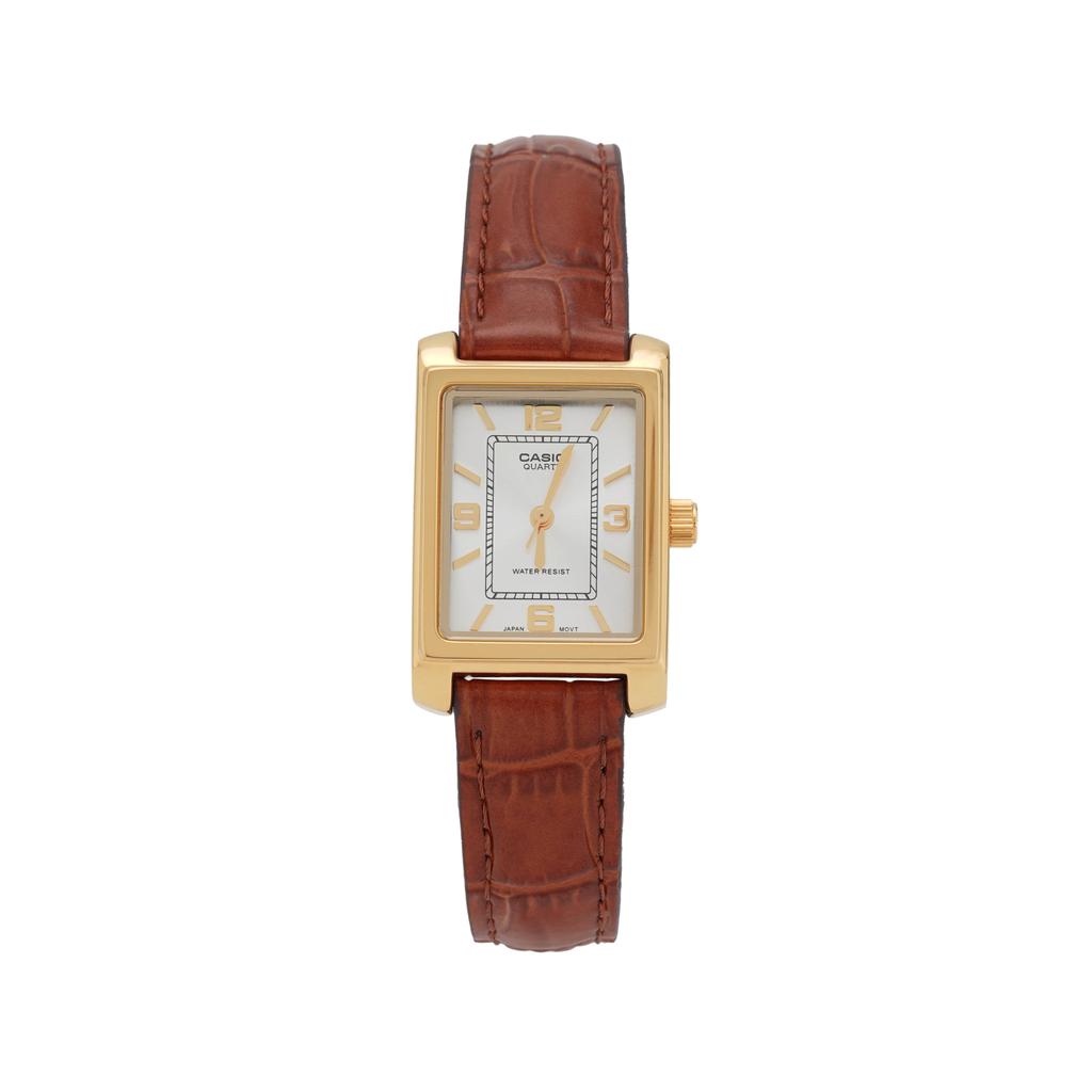 Casio Женские стандартные часы LTP-1234PGL-7AEF, серебристые