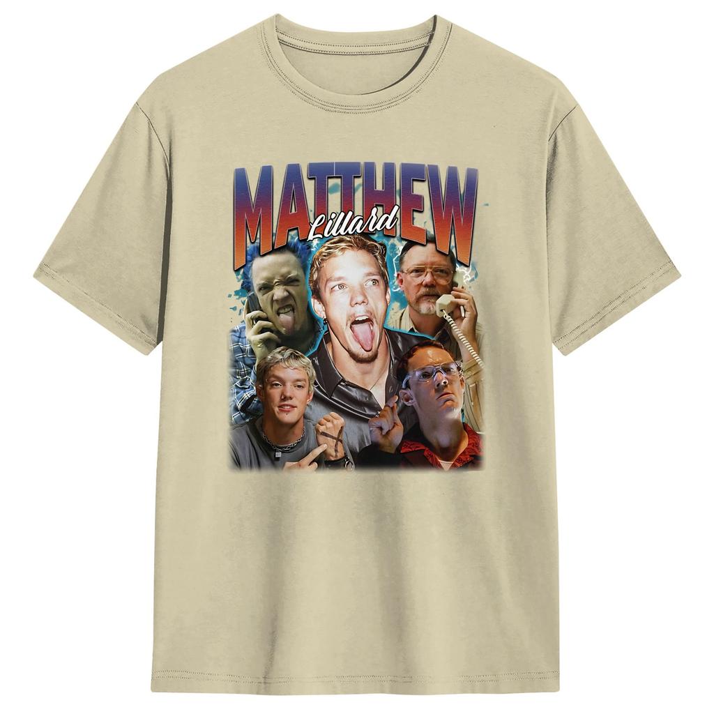 Oversized TShirt Summer Matthew Lillard Leisure TShirts Cotton Tee Shirt for Unisex YK Fun Short Sleeve Top Tees