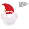 Dog Christmas Hat Pet Santa Claus Hat with Ears And Beard Xmas Costume Headgear for Small Dogs Cats Festive Dress-up Accessories