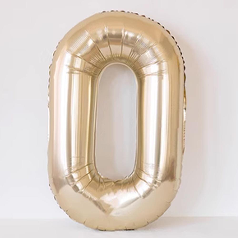 40 дюймов Платиновые 0-9 Алюминиевые Фольгированные Шары Украшения На День Рождения Свадьба Юбилей Вечеринка Фольгированные Шары Украшения Для Детского Шауэра