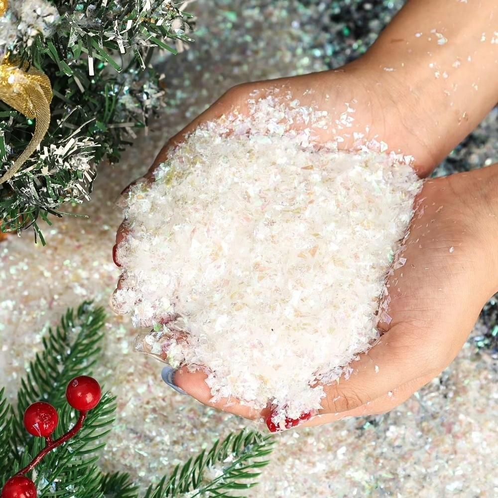 20/100g 3D Snowflake Decoration Fake Snow Artificial Snowflake Decor Party Decoration