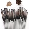 Cloth Roll 24Pcs Artist Paint Brushes Set Nylon Hair Delicate Watercolor Brush Pen Wooden Handle with Scraper