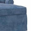 Blue Chaise Lounge with Rocking Function and Cushions 157 x 91 x 91 cm ARES