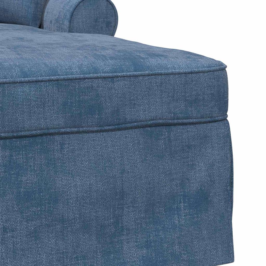 Blue Chaise Lounge with Rocking Function and Cushions 157 x 91 x 91 cm ARES