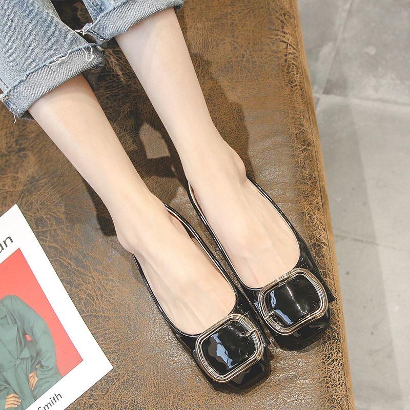 Новое поступление весна лето балетки женская обувь элегантные брендовые офисные туфли женские мягкие черные красные большие размеры 43