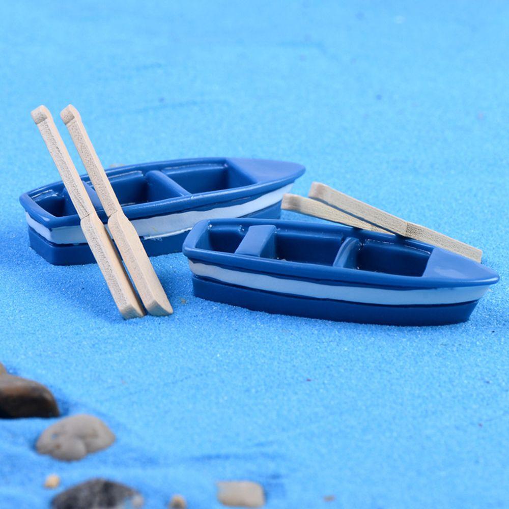 Accessories Micro Landscape Miniature Ship Home Decorations Boat Figurine Artificial Paddle