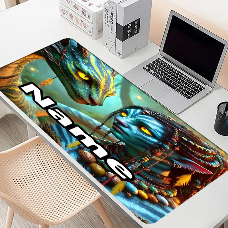 Custom Name Personalized Avatar Pattern Mousepad, Laptop PC Desk Mat, Decorative Desk Mat for Home Keyboard Pad Gift