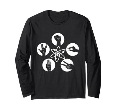 Футболка с длинным рукавом и логотипом Теории Большого Взрыва 'Rock Lizard Spock'